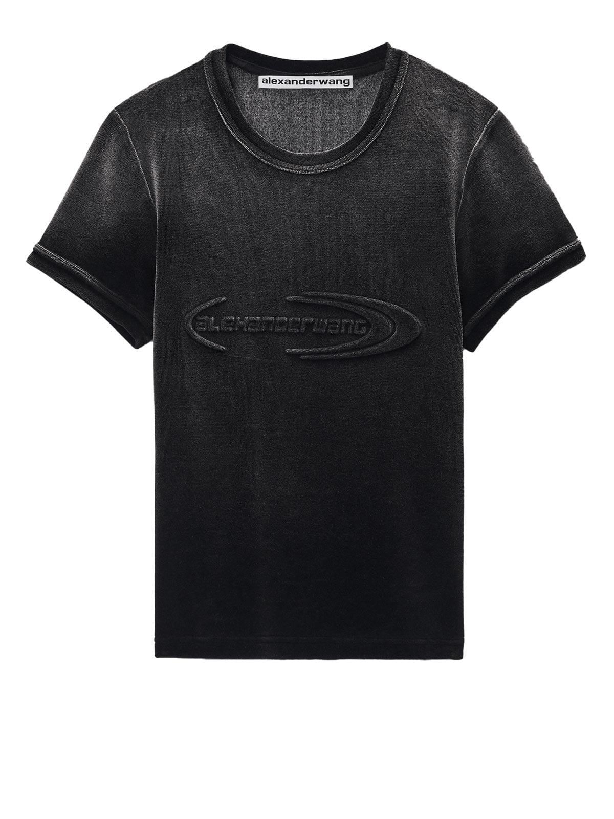 【Alexander Wang】Alexander Wang T-Shirts ALEXANDER WANG - Baby Tee with Hotfix graphic | Leam Roma